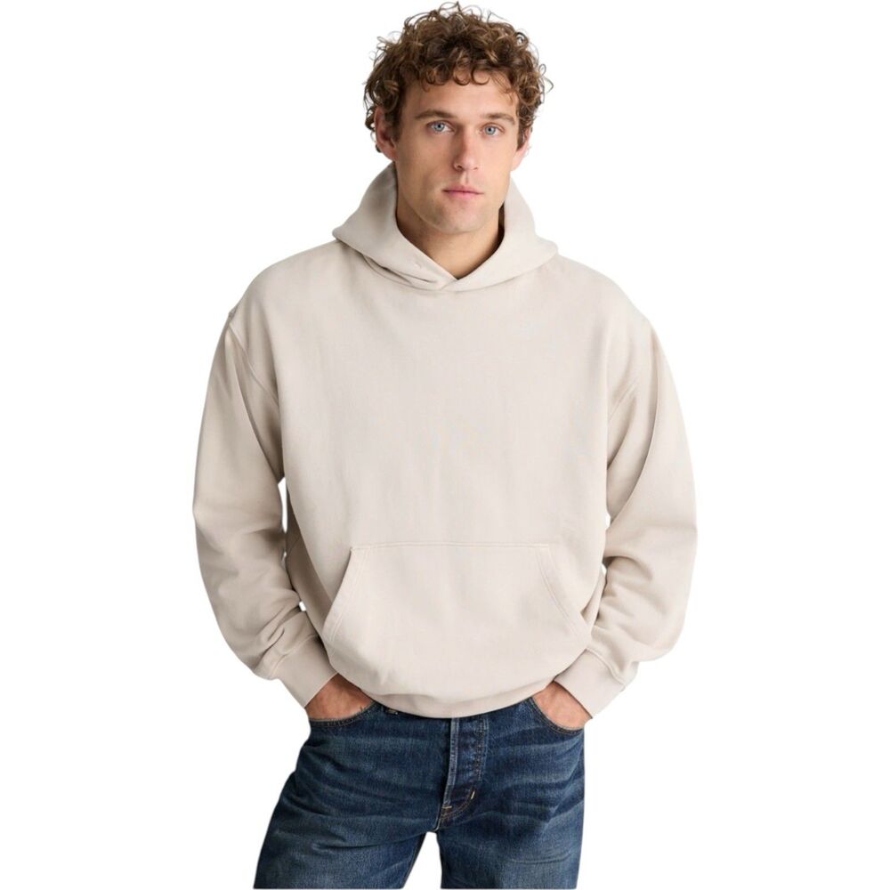 Madewell McCarren Hoodie Mens S Bleached Canvas French Terry Cotton NK076 NEW